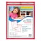C-Line Products Reusable Dry Erase Pocket, Neon Red, 9 x 12 Set of 30 Pockets, 30PK 40814-BX - alternate 2